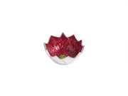 Poinsettia 5" Bowl Pomegranate