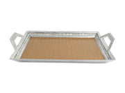 Classic 21" Beveled Tray w/Handles Toffee