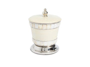 Classic 5.5" Covered Canister Snow