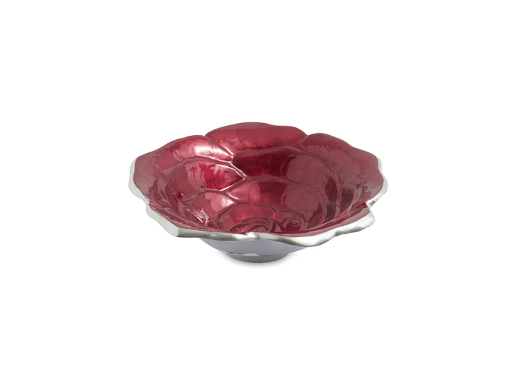 Rose 8" Bowl Pomegranate
