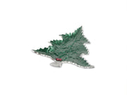 Holly Sprig 16" Tree Platter Emerald