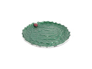 Holly Sprig 13" Round Platter Emerald