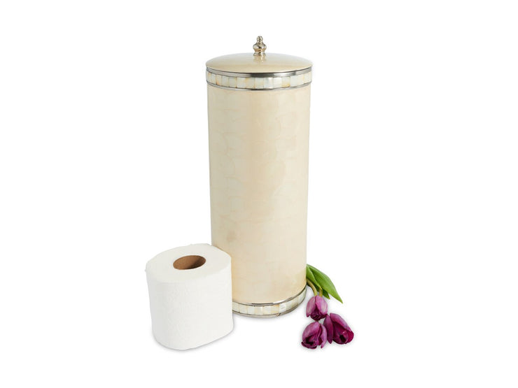 Classic Toilet Tissue Covered Holder Snow