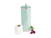 Classic Toilet Tissue Covered Holder Aqua