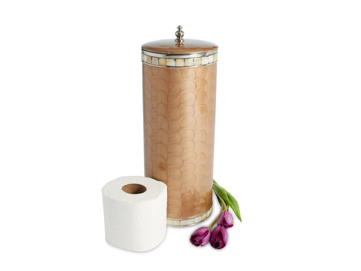 Classic Toilet Tissue Covered Holder Toffee