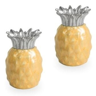 Pineapple Salt & Pepper Shakers Saffron
