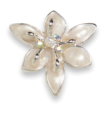 Lily Blossom Earring Silver Snow